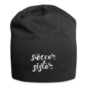 Cooles Soccer Sister Trikot für Sisters of US - Jersey-Beanie - Schwarz - Vorne