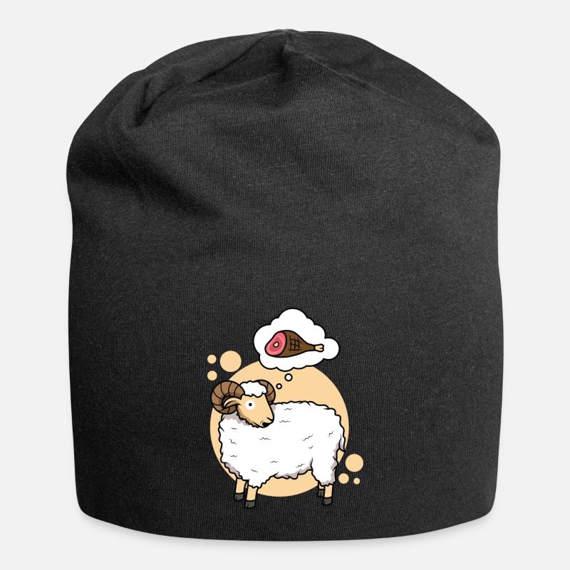 Mouton carnivore - Bonnet en jersey - noir
