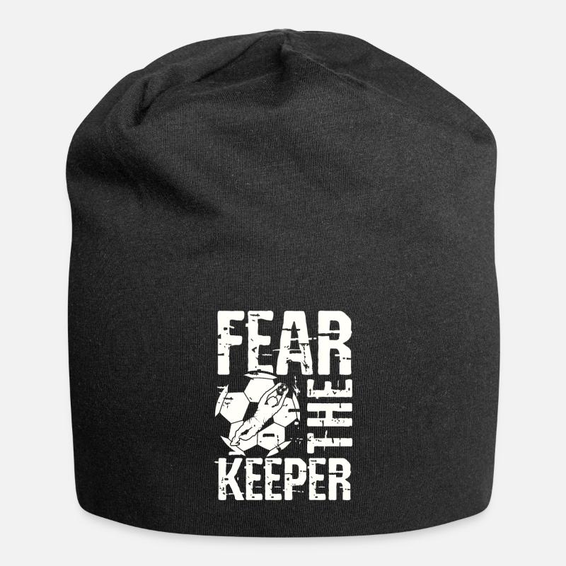 Fear the goalkeeper - Jersey Beanie - black