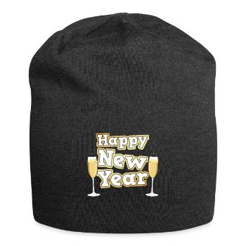Happy new Year Neujahr Silvester Party - Jersey-Beanie - Anthrazit - Vorne