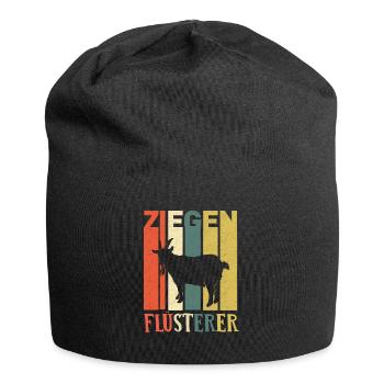 Ziegen Flüsterer - Jersey-Beanie - Schwarz - Vorne