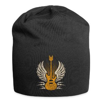 Ailes de guitare - Bonnet en jersey - noir - Devant