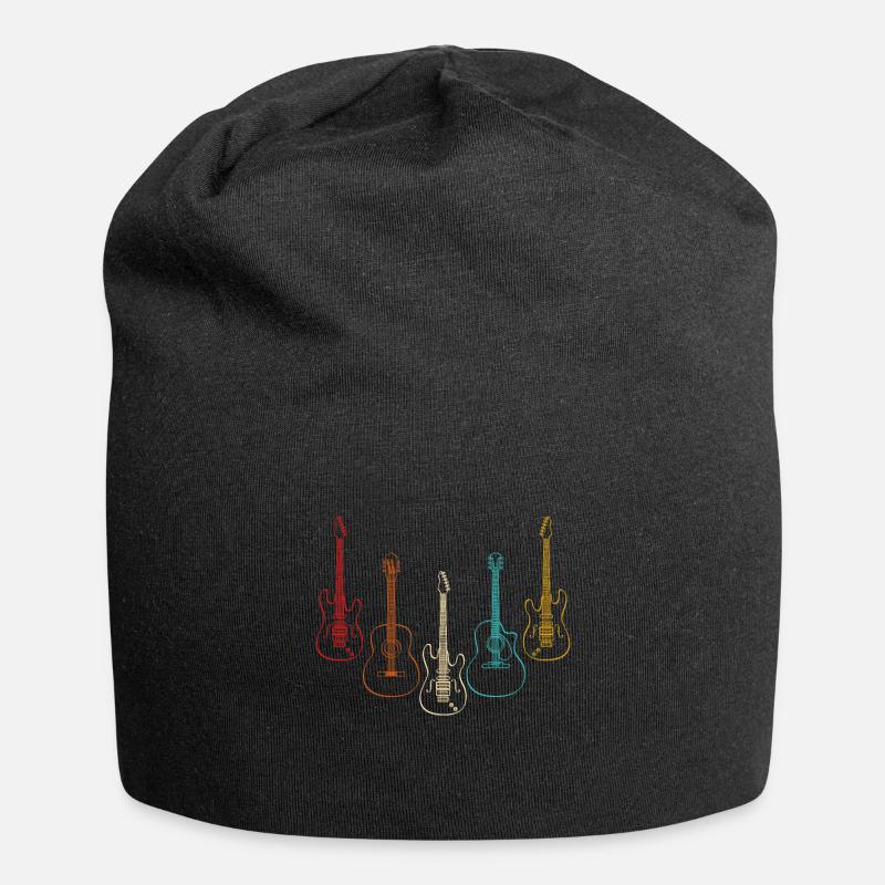 guitar - Jersey Beanie - black