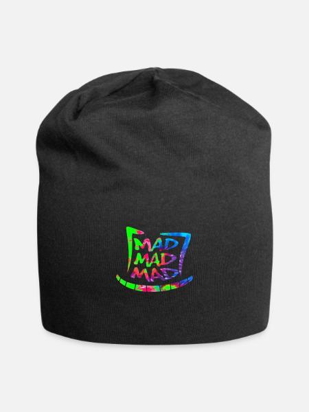 Halten Sie Wunderland Mad Hat Hatter - Jersey-Beanie - Schwarz