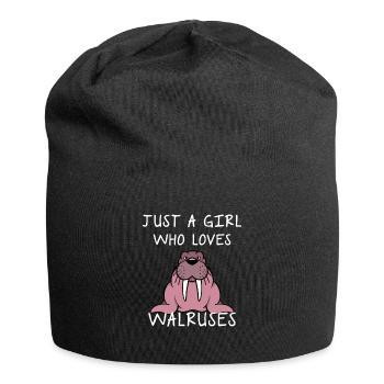 Lion de mer de baleines phoques mer cadeau - Bonnet en jersey - noir - Devant