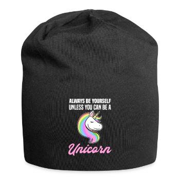 Énonciations drôles de licorne fans de licorne - Bonnet en jersey - noir - Devant