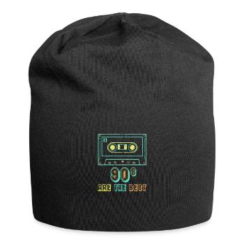 Retro cassette 90s party - Jersey Beanie - black - Front