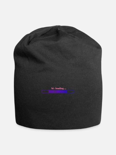 Bi Pride - LGBT - Drapeau Bis - Bisexuel - Cadeau - Bonnet en jersey - noir