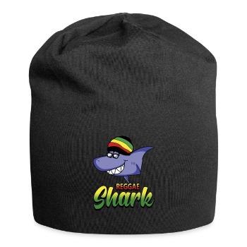 Reggae Shark Rastafari Musique Cadeau Jamaïque - Bonnet en jersey - noir - Devant