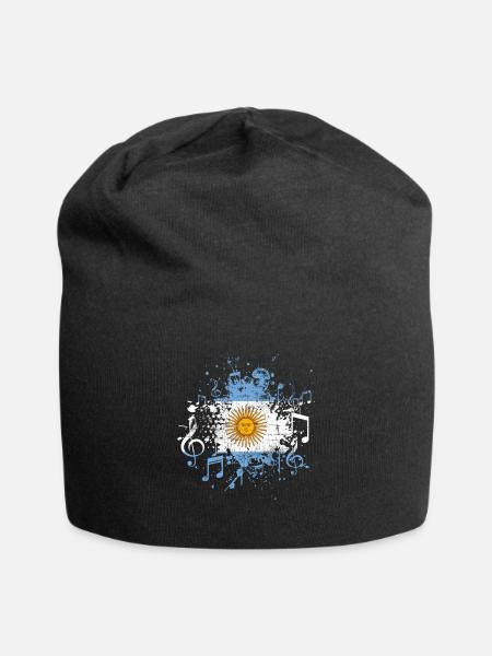 Argentinien Musik - Jersey-Beanie - Schwarz