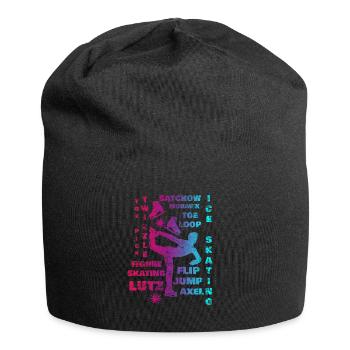 Ice skating skating - Jersey Beanie - black - Front