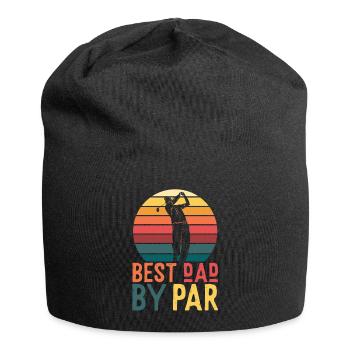 Best Dad By Par Vater Golf Spruch - Jersey-Beanie - Schwarz - Vorne