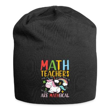 Math teachers are mathematical - Jersey Beanie - black - Front