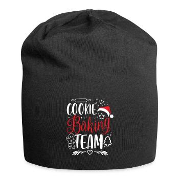 Cookie Baking Team - Christmas Xmas Crew - Jersey Beanie - black - Front
