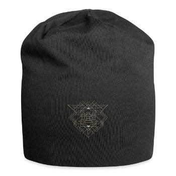 Art Deco Chess Rook - Jersey Beanie - black - Front