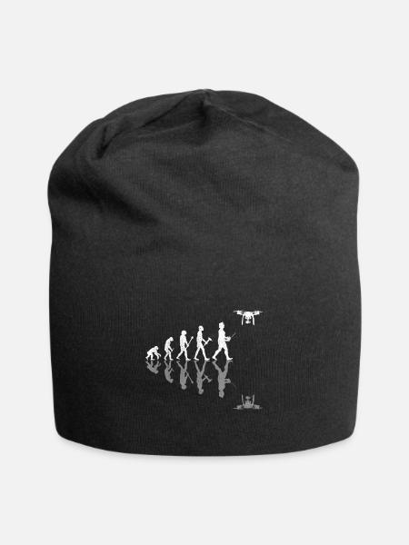 Drone Evolution - Jersey Beanie - black