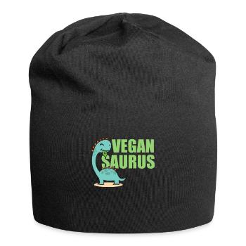 Vegan Saurus - Jersey-Beanie - Schwarz - Vorne