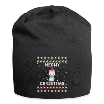 Ugly Christmas cats - Jersey Beanie - black - Front