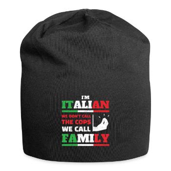 Famille mafia italienne - Bonnet en jersey - noir - Devant