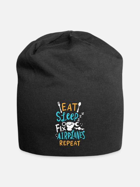 Aircraft mechanic Aircraft mechanic - Jersey Beanie - black