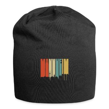 Mannheim - Jersey-Beanie - Schwarz - Vorne