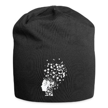 Psychology Rorschach card thought inkblot test - Jersey Beanie - black - Front