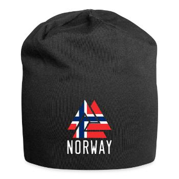 Norwegen Flagge T-Shirt I Wikinger Odin Norwegisch - Jersey-Beanie - Schwarz - Vorne