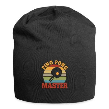 Ping pong table tennis ping pong gift - Jersey Beanie - black - Front