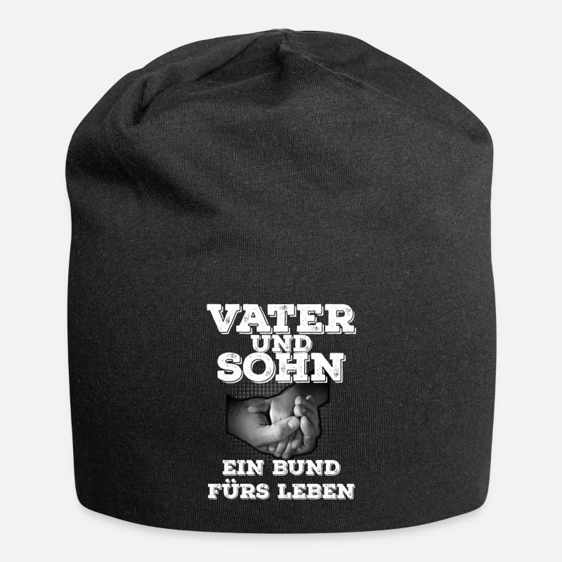 Vater und Sohn ein Bund fürs Leben Papa Partner - Jersey-Beanie - Schwarz
