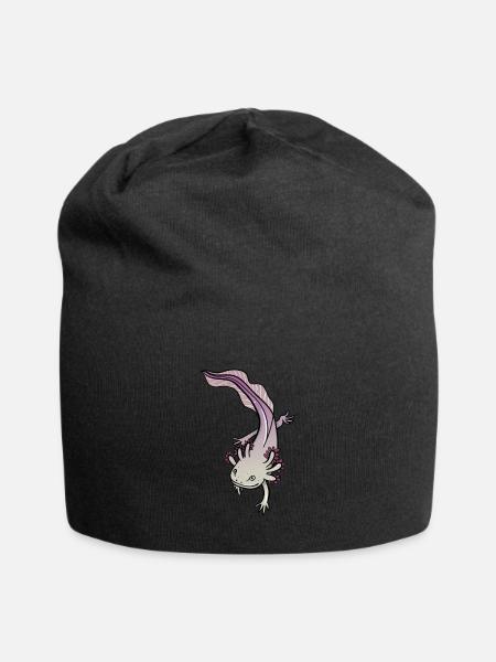 Axolotl - Jersey Beanie - black