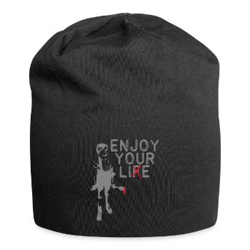 Enjoy your Life (Lie) Rebellion Truth Faith - Jersey Beanie - black - Front