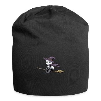 Panda Halloween Funny Panda Halloween Gift - Jersey Beanie - black - Front