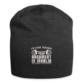 Personal Trainer Gym - Jersey Beanie - charcoal grey - Front