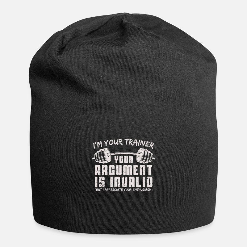 Personal Trainer Gym - Jersey Beanie - black