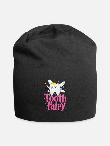 Zahn Fee - Jersey-Beanie - Schwarz