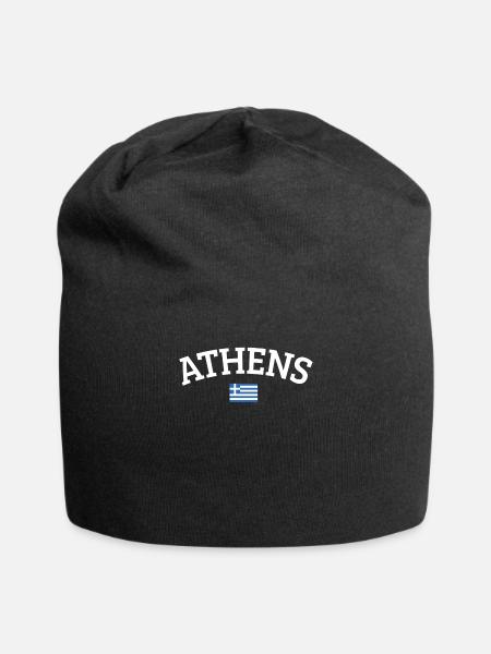 Athen - Jersey-Beanie - Schwarz