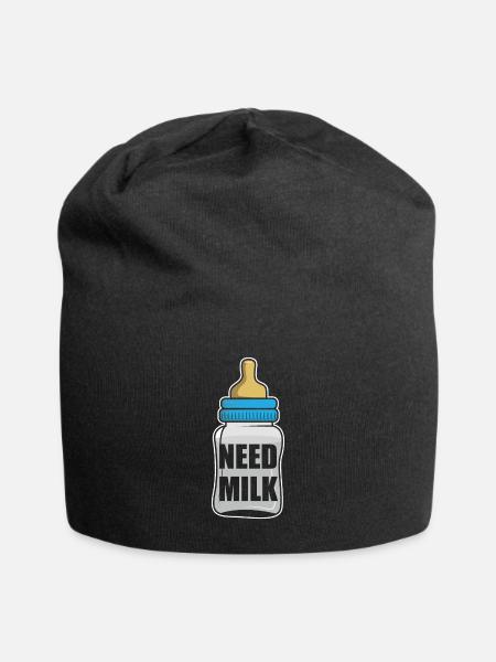Besoin de lait Biberon Mère Nourrir Cadeau - Bonnet en jersey - noir