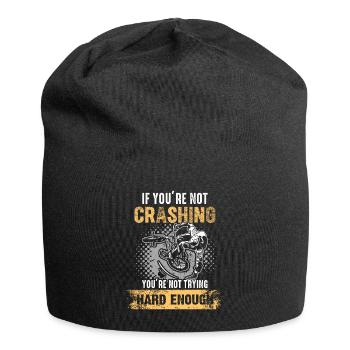 Si vous ne vous écrasez pas - Bonnet en jersey - noir - Devant
