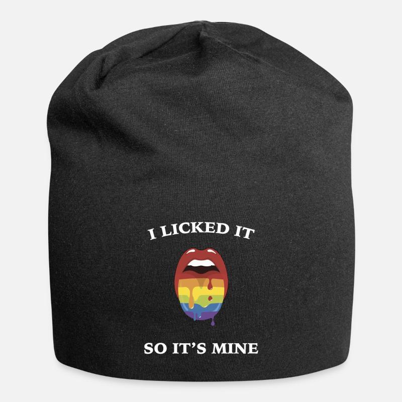 Gay Pride Gift - Jersey Beanie - black