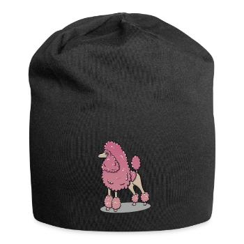 Caniche - Bonnet en jersey - noir - Devant