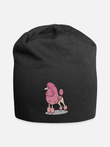Poodle - Jersey Beanie - black
