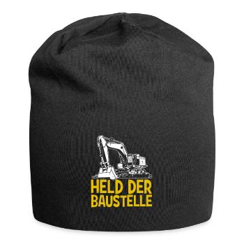 Held der Baustelle - Jersey-Beanie - Schwarz - Vorne