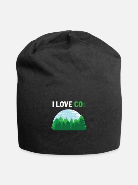 I Love CO2 - Jersey-Beanie - Schwarz