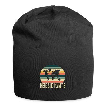 There is no planet b - Jersey Beanie - black - Front