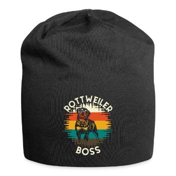 Patron de rottweiler - Bonnet en jersey - noir - Devant