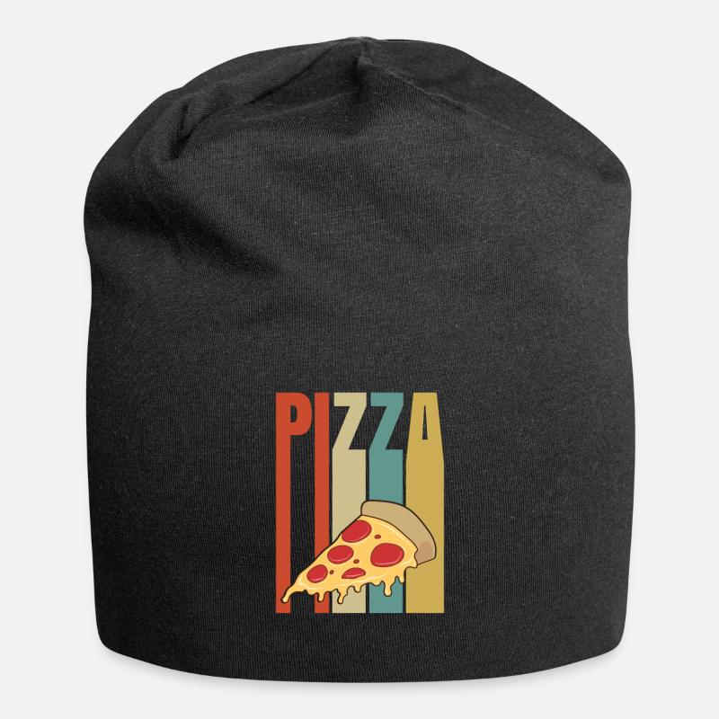 Pizza - Jersey-Beanie - Schwarz