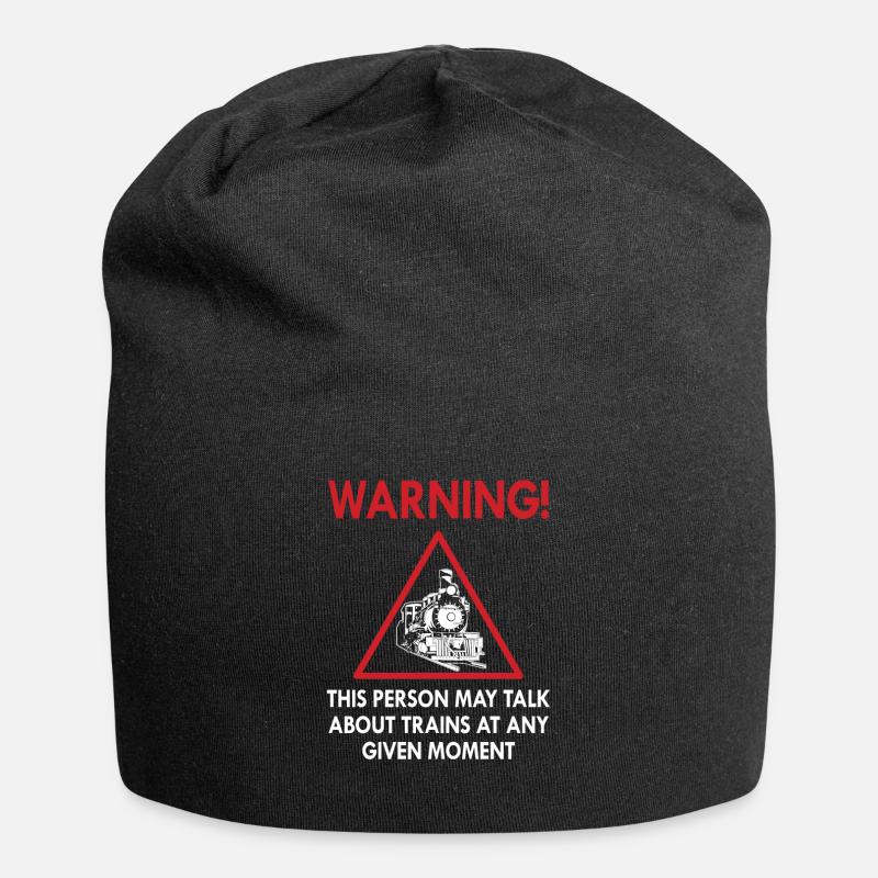 Zug - Jersey-Beanie - Schwarz