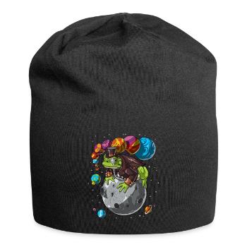 Psychedelic Bufo Alvarius Frog Trip - Jersey Beanie - black - Front