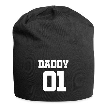 Partnerlook Daddy Mommy Kid Baby 01 Geschenk - Jersey-Beanie - Schwarz - Vorne