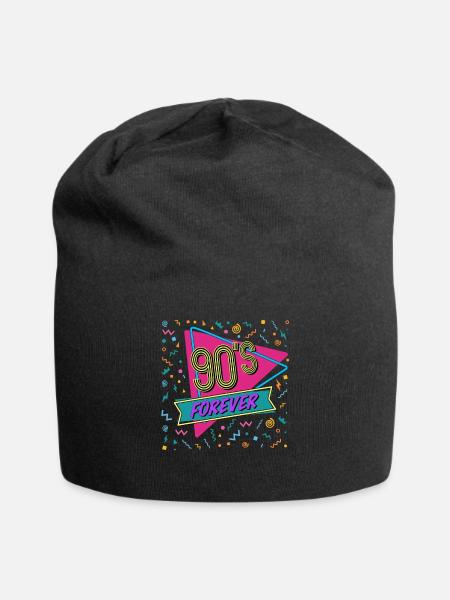 90s Forever 90 Fête 90 costume - Bonnet en jersey - noir